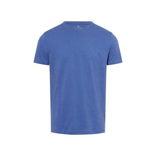 Nils Sundström T-shirt męski Mężczyźni Bawełna niebieski jednolity ze sklepu vangraaf w kategorii T-shirty męskie - zdjęcie 177787831