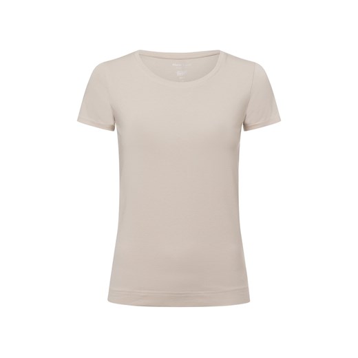 Marie Lund T-shirt damski Kobiety Dżersej beżowy jednolity ze sklepu vangraaf w kategorii Bluzki damskie - zdjęcie 177787840