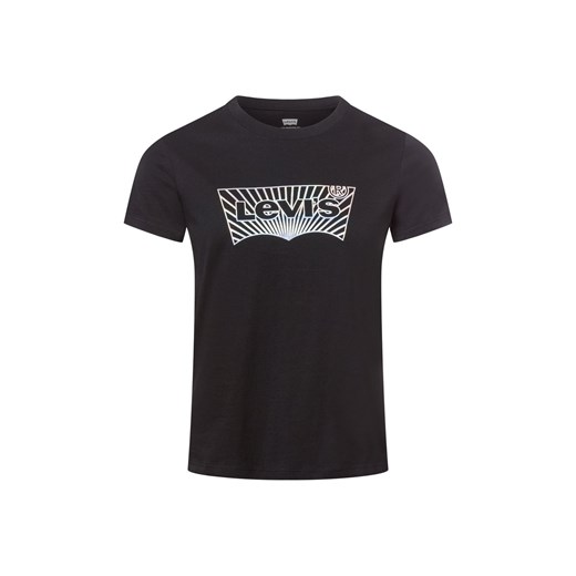 Levi's T-shirt damski Kobiety Bawełna czarny jednolity ze sklepu vangraaf w kategorii Bluzki damskie - zdjęcie 177787870