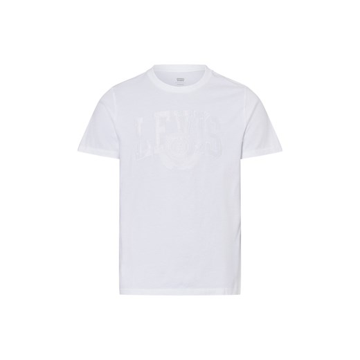 Levi's T-shirt męski Mężczyźni Dżersej biały jednolity ze sklepu vangraaf w kategorii T-shirty męskie - zdjęcie 177787872