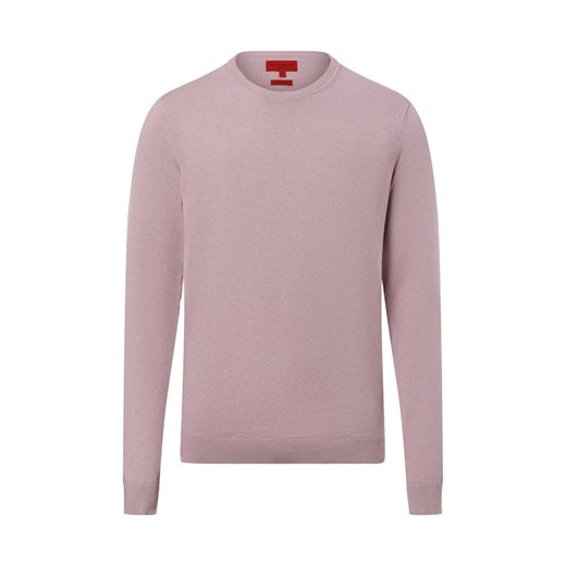 Finshley & Harding Sweter męski Mężczyźni brudny róż jednolity Finshley & Harding L wyprzedaż vangraaf