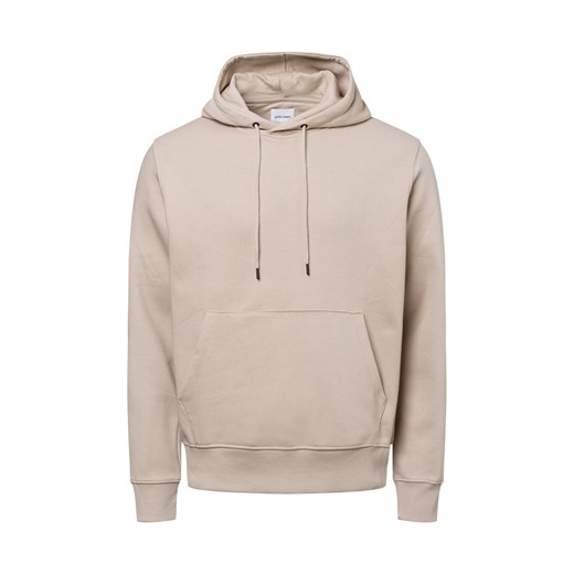 Jack & Jones Męski sweter z kapturem - JJEstar Mężczyźni kitt jednolity ze sklepu vangraaf w kategorii Bluzy męskie - zdjęcie 177787984