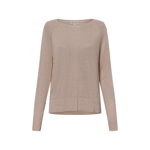 Marie Lund Sweter damski Kobiety wiskoza kitt jednolity ze sklepu vangraaf w kategorii Bluzki damskie - zdjęcie 177788161