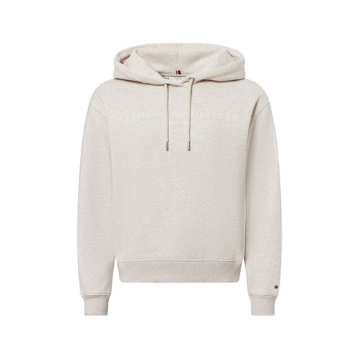 Tommy Hilfiger Damski sweter z kapturem Kobiety Bawełna écru jednolity ze sklepu vangraaf w kategorii Bluzy damskie - zdjęcie 177788231