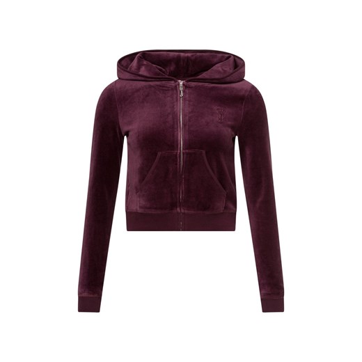 Juicy by Juicy Couture Damska kurtka dresowa - Robyn Kobiety bordowy wzorzysty ze sklepu vangraaf w kategorii Bluzy damskie - zdjęcie 177788271