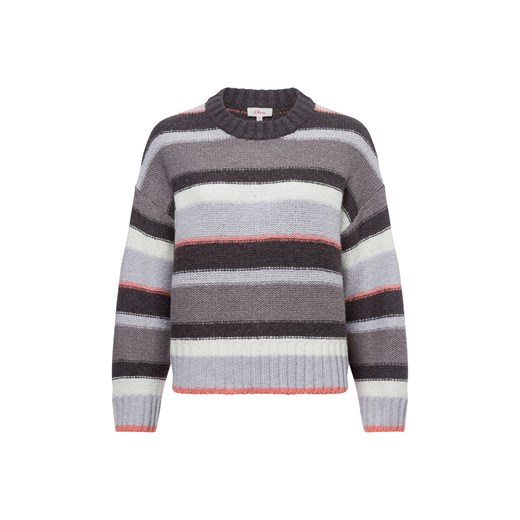 s.Oliver Sweter damski z dzianiny Kobiety szary w paski ze sklepu vangraaf w kategorii Swetry damskie - zdjęcie 177788451