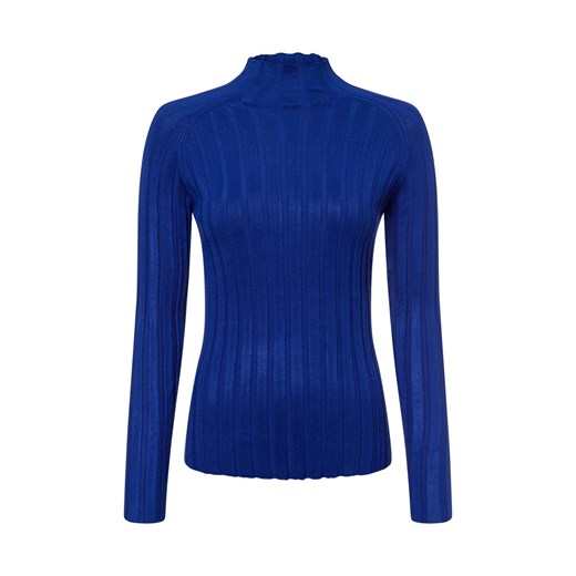 Marie Lund Sweter damski z dzianiny Kobiety wiskoza indygo jednolity ze sklepu vangraaf w kategorii Swetry damskie - zdjęcie 177788493