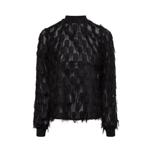 Y.A.S Bluzka damska - YASDio Kobiety Sztuczne włókno czarny jednolity ze sklepu vangraaf w kategorii Bluzki damskie - zdjęcie 177788632