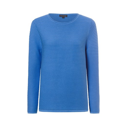 Franco Callegari Sweter damski z dzianiny Kobiety Bawełna jasnoniebieski jednolity ze sklepu vangraaf w kategorii Swetry damskie - zdjęcie 177788702