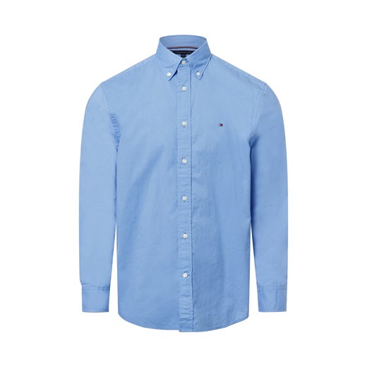 Tommy Hilfiger Koszula męska Mężczyźni Regular Fit Bawełna niebieski wzorzysty ze sklepu vangraaf w kategorii Koszule męskie - zdjęcie 177788731
