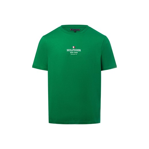 Tommy Hilfiger Koszulka męska Mężczyźni Bawełna trawiasty jednolity ze sklepu vangraaf w kategorii T-shirty męskie - zdjęcie 177788740