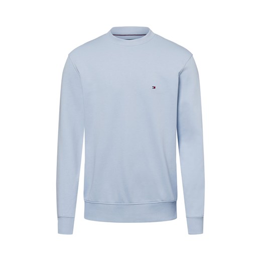 Tommy Hilfiger Bluza męska Mężczyźni Bawełna jasnoniebieski jednolity ze sklepu vangraaf w kategorii Bluzy męskie - zdjęcie 177788744
