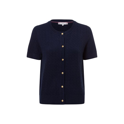 Tommy Hilfiger Kardigan damski Kobiety granatowy jednolity ze sklepu vangraaf w kategorii Swetry damskie - zdjęcie 177788764