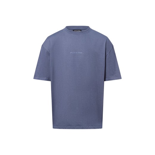 PEGADOR Koszulka męska - Colne Mężczyźni Bawełna niebieski jednolity ze sklepu vangraaf w kategorii T-shirty męskie - zdjęcie 177788784