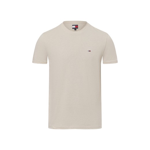Tommy Jeans Koszulka męska Mężczyźni Bawełna beżowy jednolity ze sklepu vangraaf w kategorii T-shirty męskie - zdjęcie 177788804