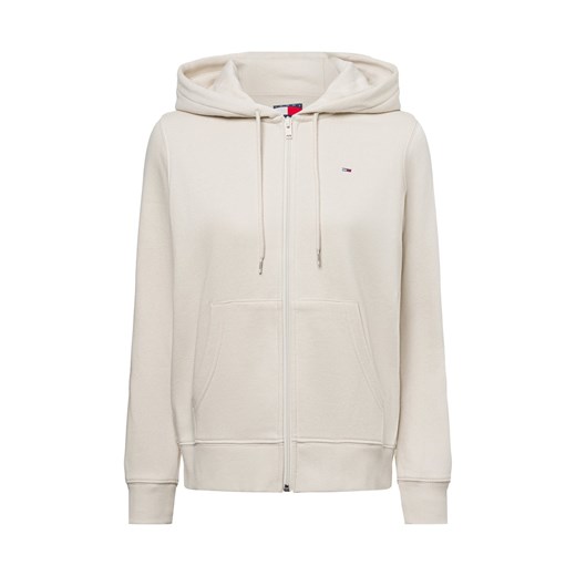 Tommy Jeans Damski sweter z kapturem Kobiety Bawełna beżowy jednolity ze sklepu vangraaf w kategorii Bluzy damskie - zdjęcie 177788833