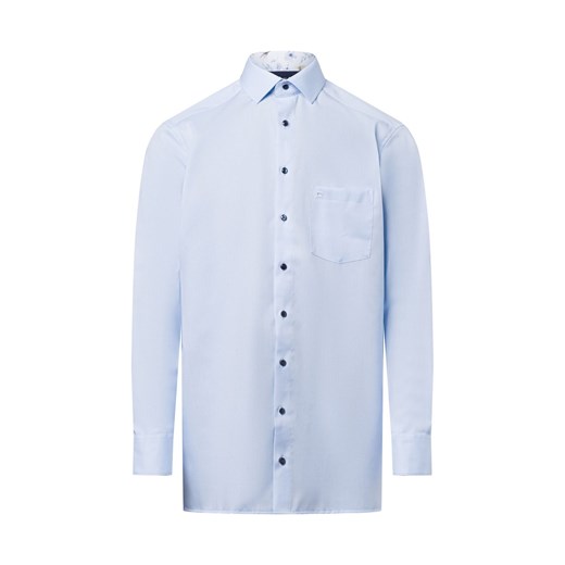 OLYMP Luxor modern Fit Koszula męska Mężczyźni Modern Fit Bawełna jasnoniebieski jednolity ze sklepu vangraaf w kategorii Koszule męskie - zdjęcie 177788882