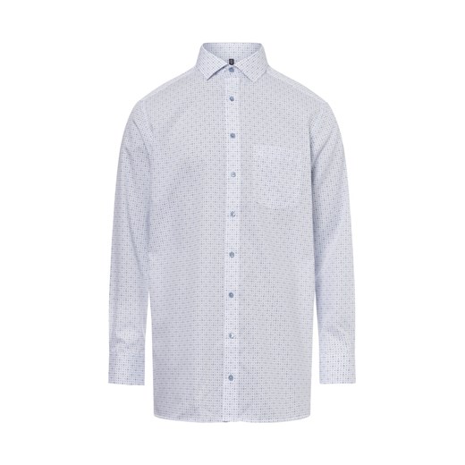 OLYMP Luxor modern Fit Męska koszula biznesowa Mężczyźni Modern Fit Bawełna biały wzorzysty ze sklepu vangraaf w kategorii Koszule męskie - zdjęcie 177788884