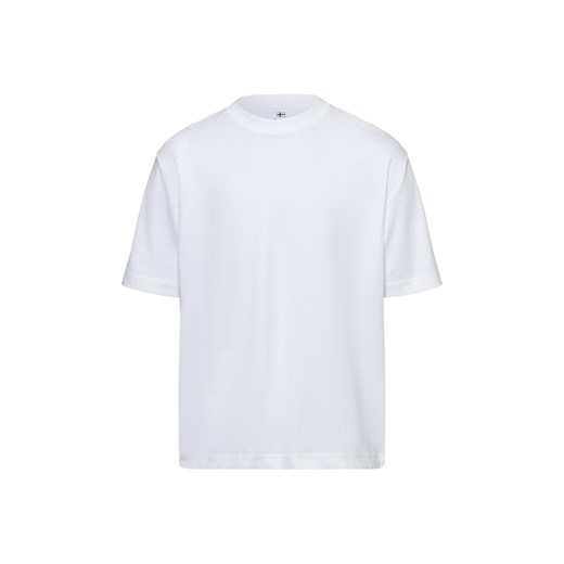 Nils Sundström Koszulka męska Mężczyźni Bawełna biały jednolity ze sklepu vangraaf w kategorii T-shirty męskie - zdjęcie 177788944