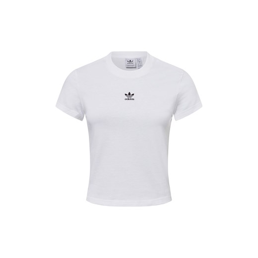 adidas Originals Koszulka damska Kobiety Bawełna biały jednolity ze sklepu vangraaf w kategorii Bluzki damskie - zdjęcie 177789130