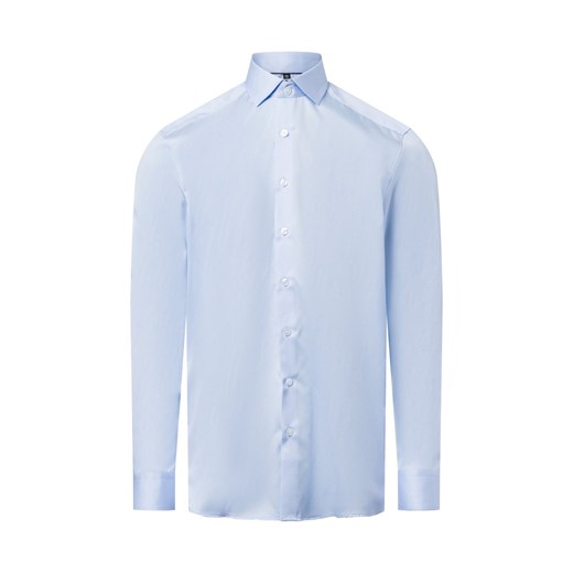 Finshley & Harding Koszula męska Mężczyźni Modern Fit Bawełna jasnoniebieski jednolity ze sklepu vangraaf w kategorii Koszule męskie - zdjęcie 177789193