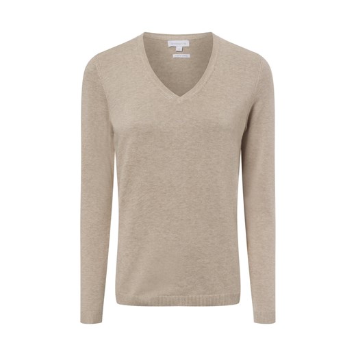 brookshire Sweter damski z dzianiny Kobiety Bawełna taupe jednolity ze sklepu vangraaf w kategorii Swetry damskie - zdjęcie 177789200