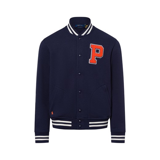 Polo Ralph Lauren Bluza męska Mężczyźni Bawełna granatowy jednolity ze sklepu vangraaf w kategorii Bluzy męskie - zdjęcie 177789333