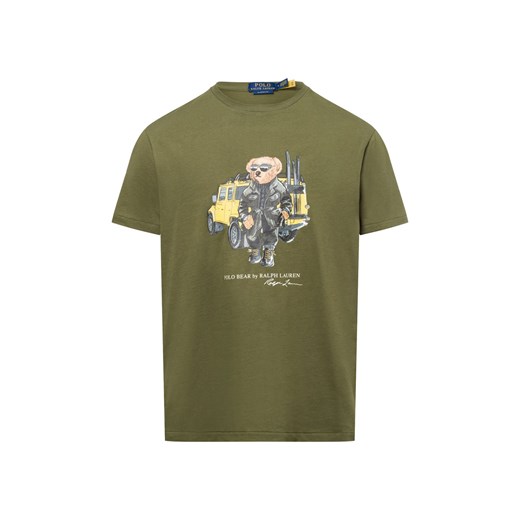Polo Ralph Lauren Koszulka męska Mężczyźni Bawełna oliwkowy nadruk ze sklepu vangraaf w kategorii T-shirty męskie - zdjęcie 177789343