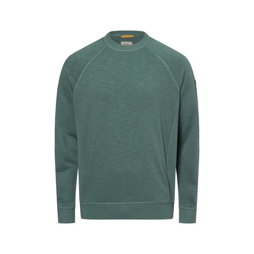 Camel Active Bluza męska Mężczyźni Bawełna jodłowy jednolity ze sklepu vangraaf w kategorii Bluzy męskie - zdjęcie 177789400