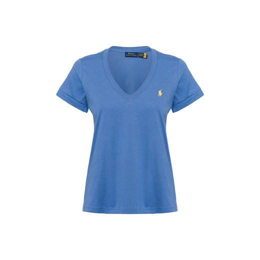 Polo Ralph Lauren Koszulka damska Kobiety Bawełna indygo jednolity ze sklepu vangraaf w kategorii Bluzki damskie - zdjęcie 177789413