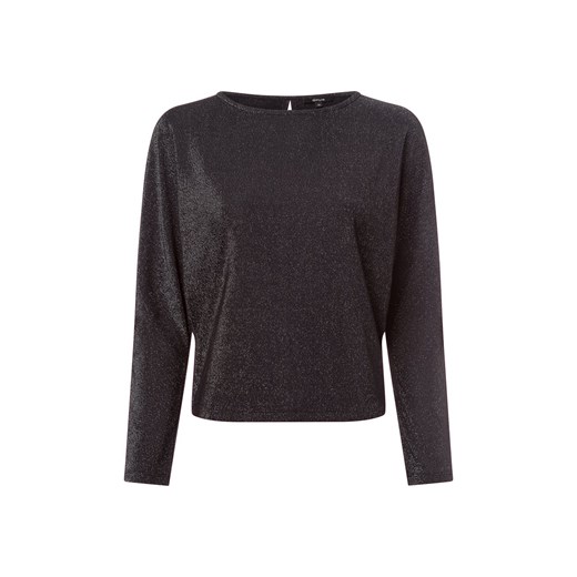 Opus Damska koszulka z długim rękawem - Siglam Kobiety czarny marmurkowy Opus 40 vangraaf