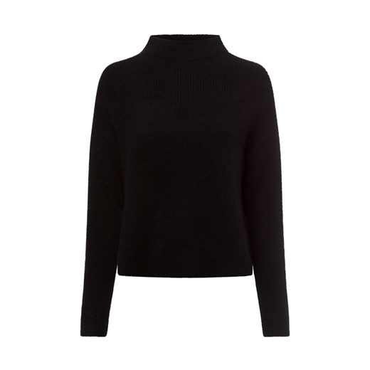 Opus Damski sweter z dzianiny z zawartością wełny - Pasika Kobiety Sztuczne włókno czarny jednolity ze sklepu vangraaf w kategorii Swetry damskie - zdjęcie 177789470