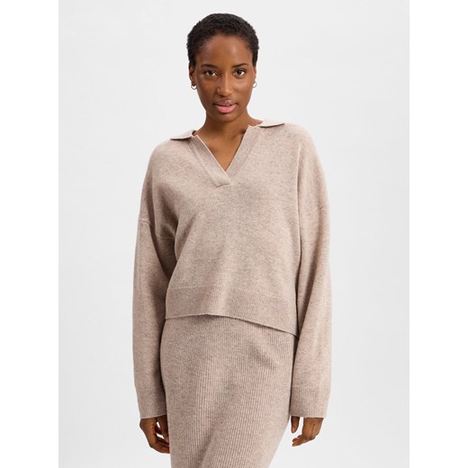 Marie Lund Damski sweter z dzianiny wykonany z wełny merynosów Kobiety Wełna Marie Lund XL vangraaf wyprzedaż