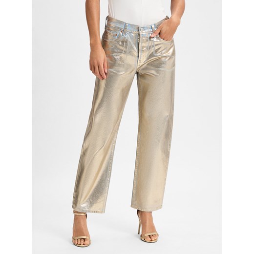 Levi's Dżinsy proste Kobiety Bawełna złoty jednolity ze sklepu vangraaf w kategorii Jeansy damskie - zdjęcie 177789750