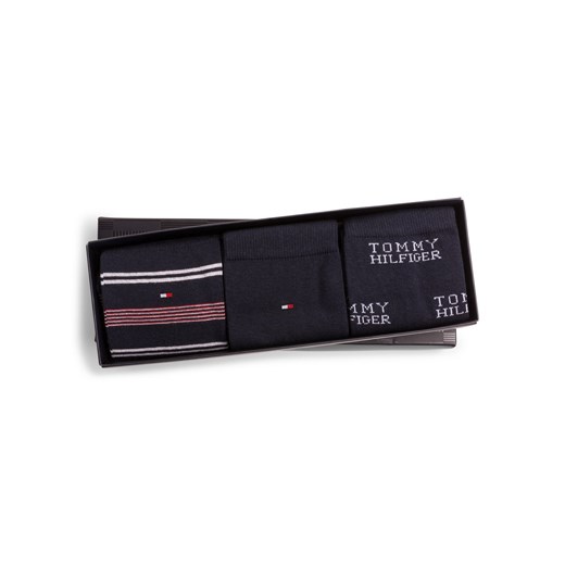 Tommy Hilfiger Skarpety w 3-paku Mężczyźni Bawełna granatowy wzorzysty ze sklepu vangraaf w kategorii Skarpetki męskie - zdjęcie 177790014