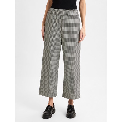 Marc O'Polo Denim Damskie spodnie materiałowe Kobiety Sztuczne włókno czarny w kratkę ze sklepu vangraaf w kategorii Spodnie damskie - zdjęcie 177790071