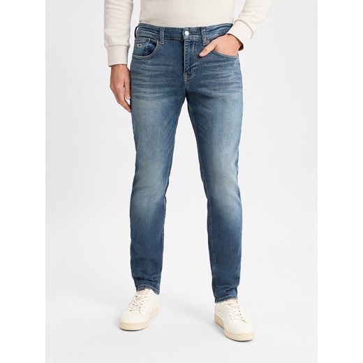 Tommy Jeans Dżinsy - Scanton Mężczyźni Bawełna dark stone jednolity ze sklepu vangraaf w kategorii Jeansy męskie - zdjęcie 177790210