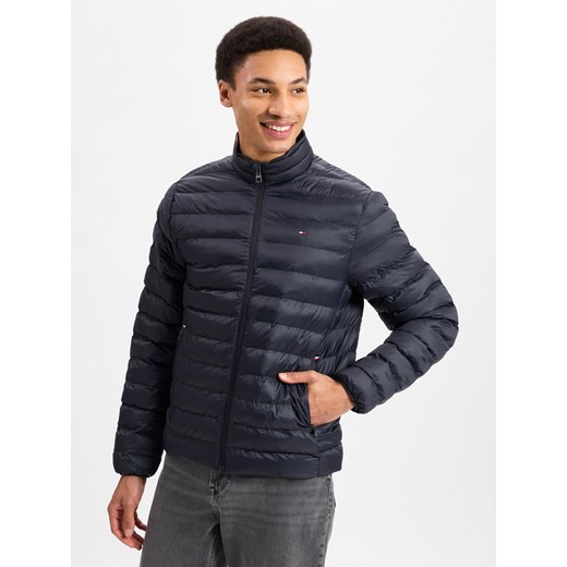 Tommy Hilfiger Bluza męska Mężczyźni granatowy jednolity ze sklepu vangraaf w kategorii Kurtki męskie - zdjęcie 177790293