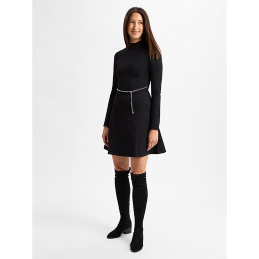 HUGO Sukienka damska - Nelora Kobiety czarny jednolity ze sklepu vangraaf w kategorii Sukienki - zdjęcie 177790422