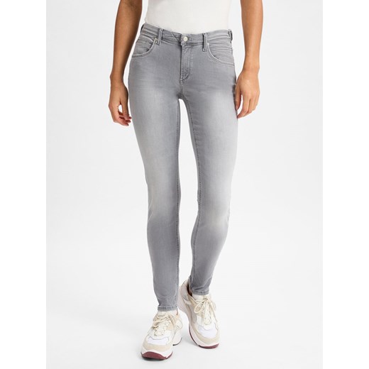 Marc O'Polo Denim Dżinsy - Alva Kobiety Bawełna jasny szary jednolity ze sklepu vangraaf w kategorii Jeansy damskie - zdjęcie 177790883