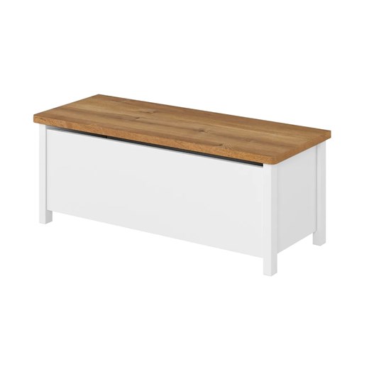 Biały zamykany kuferek na zabawki - so P3-E44 ze sklepu Edinos.pl w kategorii Kosze i koszyki - zdjęcie 177791302