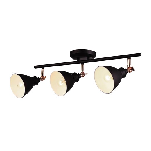 Czarna potrójna lampa sufitowa reflektorowa - A771-Animas ze sklepu Edinos.pl w kategorii Lampy podłogowe - zdjęcie 177792051