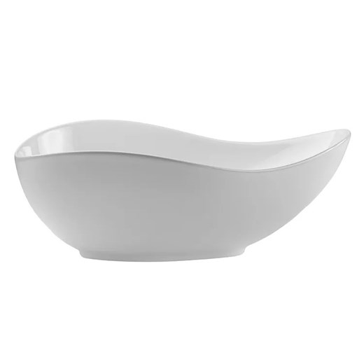Biała umywalka ceramiczna o nieregularnym kształcie - Vitreso Elior One Size Edinos.pl