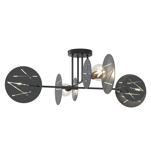 Czarna nowoczesna lampa sufitowa w stylu loft - D154 N5-L82 ze sklepu Edinos.pl w kategorii Lampy sufitowe - zdjęcie 177792390