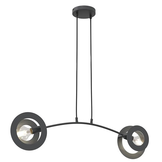 Czarna nowoczesna lampa wisząca - 6X D155 N0-R03 ze sklepu Edinos.pl w kategorii Lampy wiszące - zdjęcie 177792413