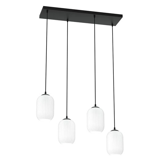 Nowoczesna lampa z czterema szklanymi kloszami - 3X D164 F3-A39 ze sklepu Edinos.pl w kategorii Lampy wiszące - zdjęcie 177792523