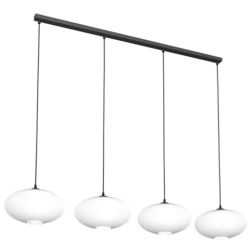 Szklana lampa wisząca z mlecznymi kloszami - 5X D174 Z7-R97 ze sklepu Edinos.pl w kategorii Lampy wiszące - zdjęcie 177792570