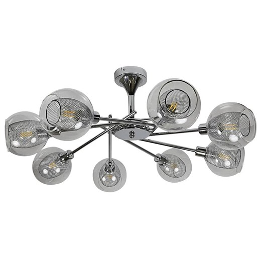 Nowoczesna chromowana lampa wisząca - D277-Gela Lumes One Size Edinos.pl