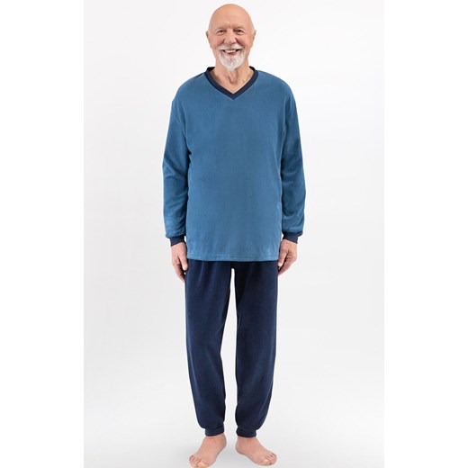 Bawełniana piżama męska Bogdan III 409 01, Kolor niebiesko-granatowy, Rozmiar L, MARTEL ze sklepu Intymna w kategorii Piżamy męskie - zdjęcie 177795702