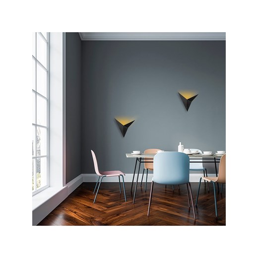 Opviq Lampa ścienna w kolorze czarnym - 34 x 34 cm ze sklepu Limango Polska w kategorii Lampy ścienne - zdjęcie 177795831